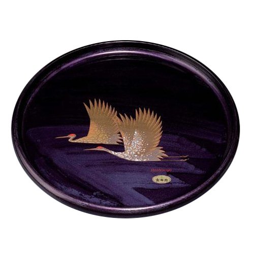 Yamaya Lacquerware Shop Purple Cloud Maple Crane 11.0 Boxed Painting Set-Kiichin - The #1 Place for Japanese Goods in Your Hand!