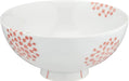24to3 Nishitomi Hasami Ware Red Flower Ceramic Rice Bowl