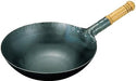 Yamada 39cm Round Bottom Wok with Wooden Handle - 1.2mm Thickness-Kiichin - The #1 Place for Japanese Goods in Your Hand!