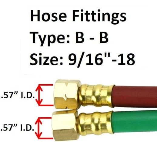 Victor 3/16 Inch ID 12.5 Ft Grade T Dual Red Green Hose-Kiichin - The #1 Place for Japanese Goods in Your Hand!