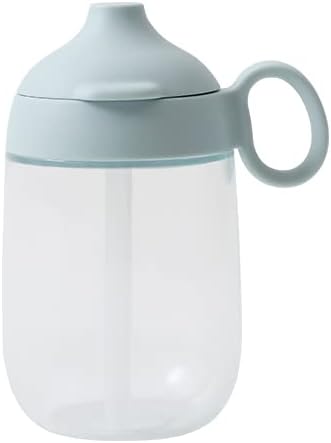 KINTO   Bonbo Kids Straw Mug 260Ml Blue Gray Dishwasher Safe 26450