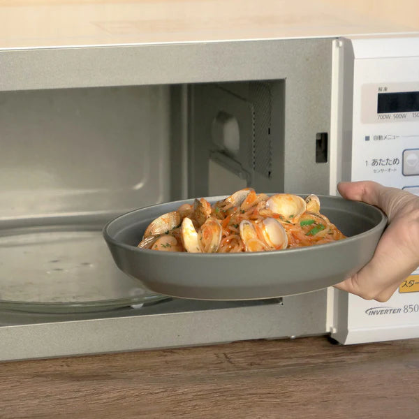 KINTO   Fog Deep Plate 215mm Dark Gray Microwave Dishwasher Safe Durable