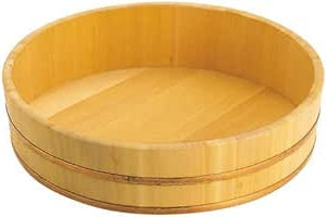 Ebm Sawara Cypress Hangiri Japanese 27cm Sushi Rice Mixing Bowl