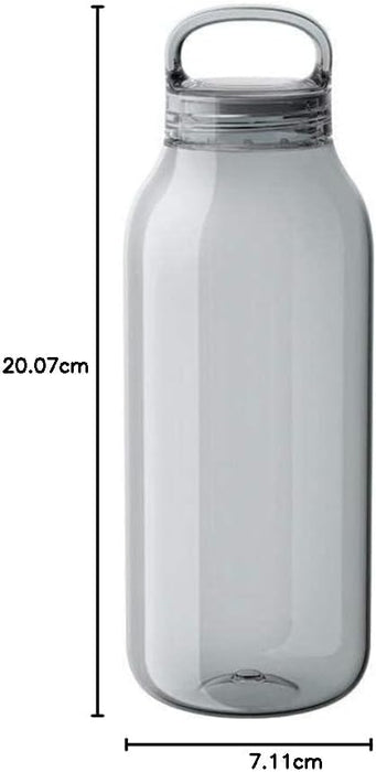 KINTO 500ml Smoke Water Bottle Lightweight Dishwasher Safe Model 20393