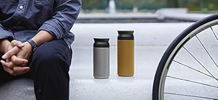 KINTO Travel Tumbler 350ml Silver Double Walled Vacuum Heat & Cold Retention