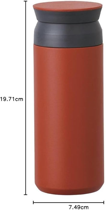 KINTO 500ml Red Travel Tumbler - Vacuum Insulated for Hot & Cold Drinks
