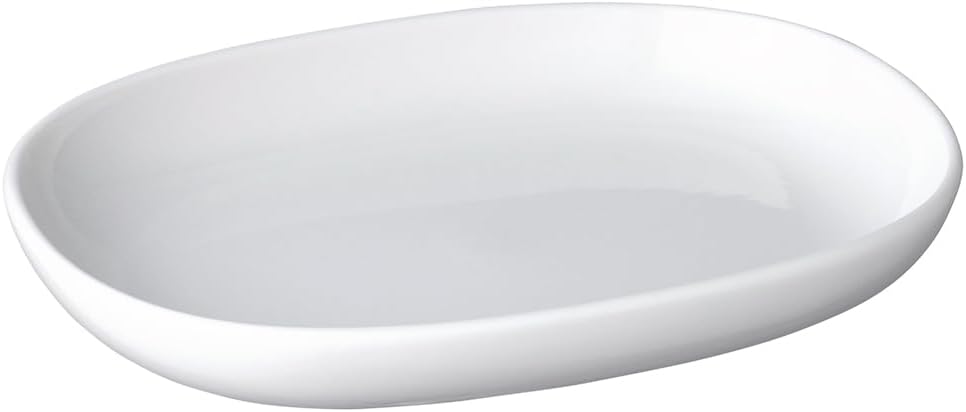 KINTO    Nest Plate White 195x145mm Durable Porcelain Tableware 20581