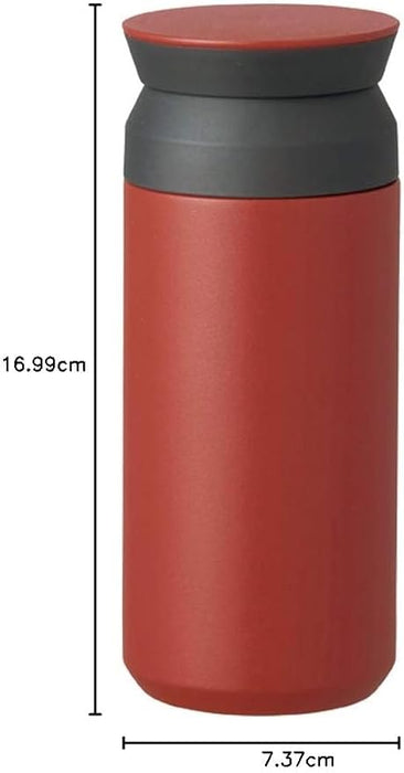 KINTO Travel Tumbler 350ml Red Insulated Double-Walled Vacuum Structure