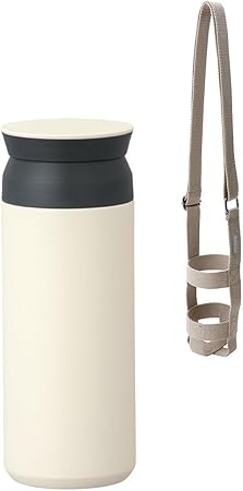 KINTO 500ml White Travel Tumbler Double-Walled Insulated for Hot & Cold Drinks