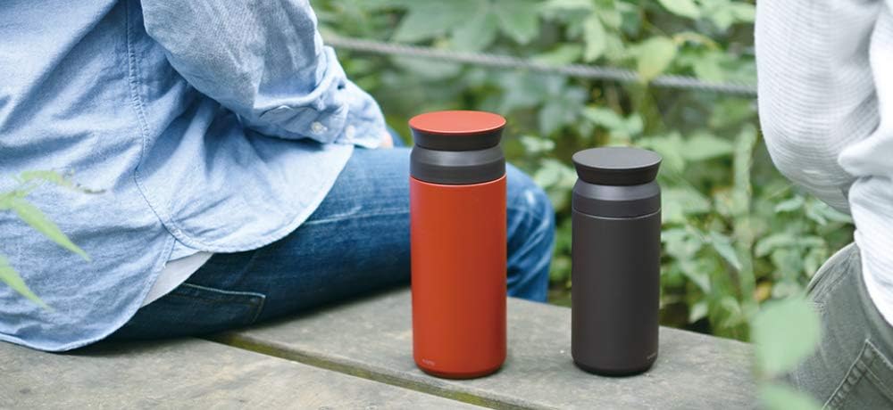 KINTO Travel Tumbler 350ml Red Insulated Double-Walled Vacuum Structure