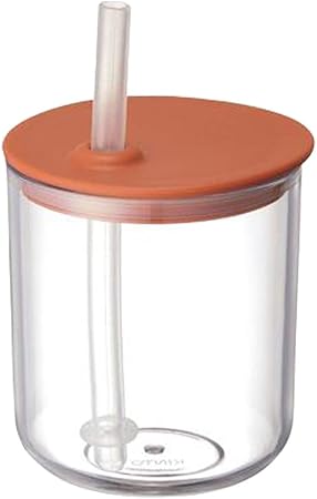 KINTO   Bonbo Straw Cup 200ml Orange for Kids Baby Dishwasher Safe Gift 26382