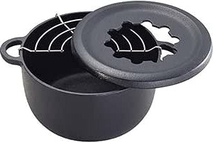 Iwachu Nambu Cast Iron Mini Tempura Fondue Pan - Authentic Japanese Cooking Experience