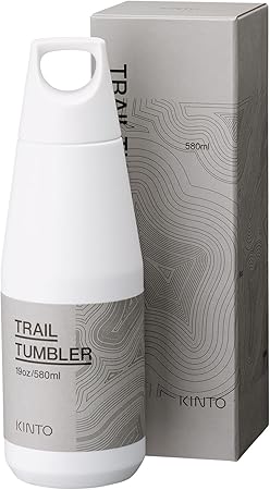 KINTO Trail Tumbler 580Ml White Vacuum Insulated with Heat & Cold Retention
