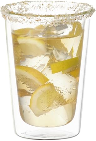 KINTO 290Ml Double Wall Cocktail Glass Heat Resistant Microwave Safe