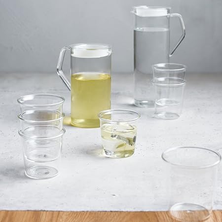 KINTO Cast 1.2L Heat-Resistant Glass Water Jug Microwave Dishwasher Safe