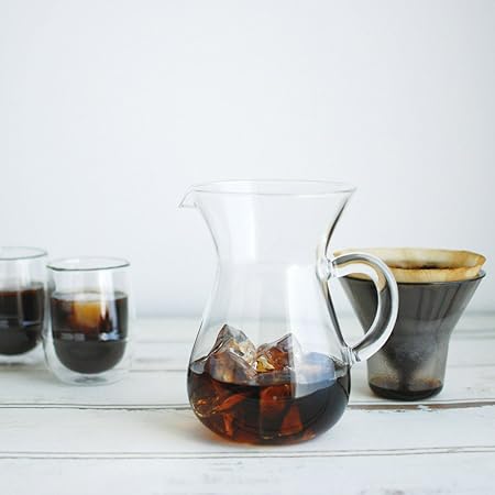 KINTO SCS Coffee Carafe 2-Cup Heat-Resistant Glass Microwave Safe Gift