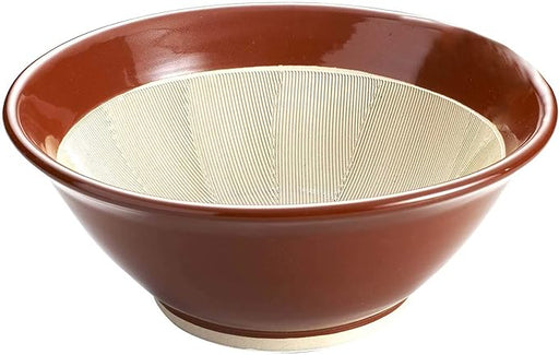 Authentic Yamase Tokoname Ware Suribachi Mortar - 19cm Perfect for Grinding and Crushing