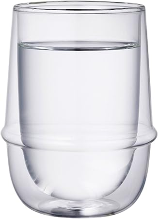 KINTO Kronos 350ml Double Wall Ice Tea Glass Heat & Microwave Safe Gift