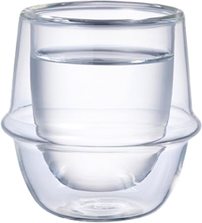 KINTO Kronos 80Ml Double Wall Espresso Cup Heat Resistant Glass Safe