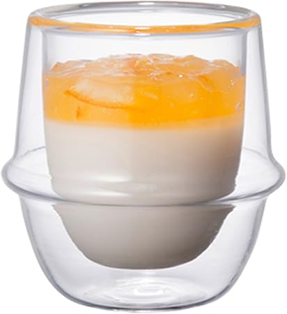 KINTO Kronos 80Ml Double Wall Espresso Cup Heat Resistant Glass Safe