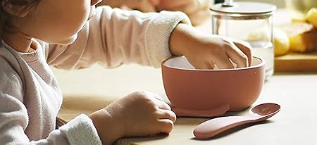 KINTO   Bonbo Orange Spoon & Fork Set for Kids Microwave & Dishwasher Safe