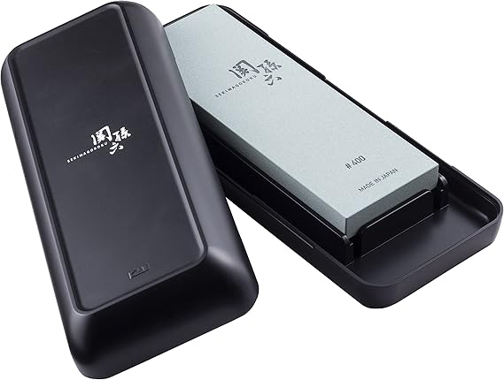 Kai Corporation Seki Magoroku #1000 磨刀石刀具磨刀器带盒子日本制造