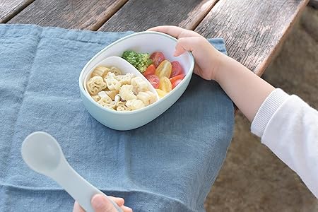 KINTO   Bonbo 300Ml Blue Gray Lunch Bowl for Kids Dishwasher Safe Gift