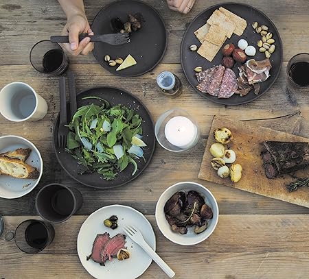 KINTO    Alfresco 250mm Red Plate 20715 Durable Outdoor Dining Dish