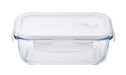 Aderia Japan 600Wt 600Ml 4-Side Lock Glass Container for Coffee Beans & Seasoning-Kiichin - The #1 Place for Japanese Goods in Your Hand!