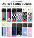 Adidas Nissen Shoko Active Long Towel Black Ad1277Bk-Kiichin - The #1 Place for Japanese Goods in Your Hand!