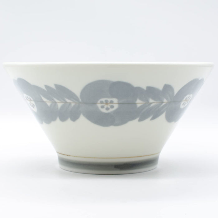 Aito Blossom Donburi Bowl Large 19cm Lightweight Gray Mino Ware Japan-made