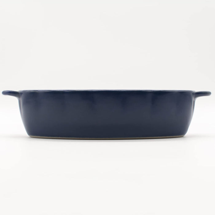 Aito Hana Gratin Dish Cocotte 20x10cm Seto Ware Dishwasher Microwave Safe Japan