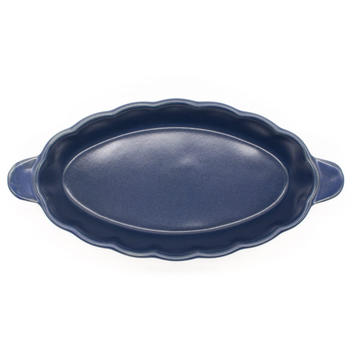 Aito Hana Gratin Dish Cocotte 20x10cm Seto Ware Dishwasher Microwave Safe Japan