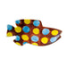 Aito Leo Lionni Swimmy Bean Plate Seto Ware 278220 8x4cm Blue/Yellow/Brown-Kiichin - The #1 Place for Japanese Goods in Your Hand!