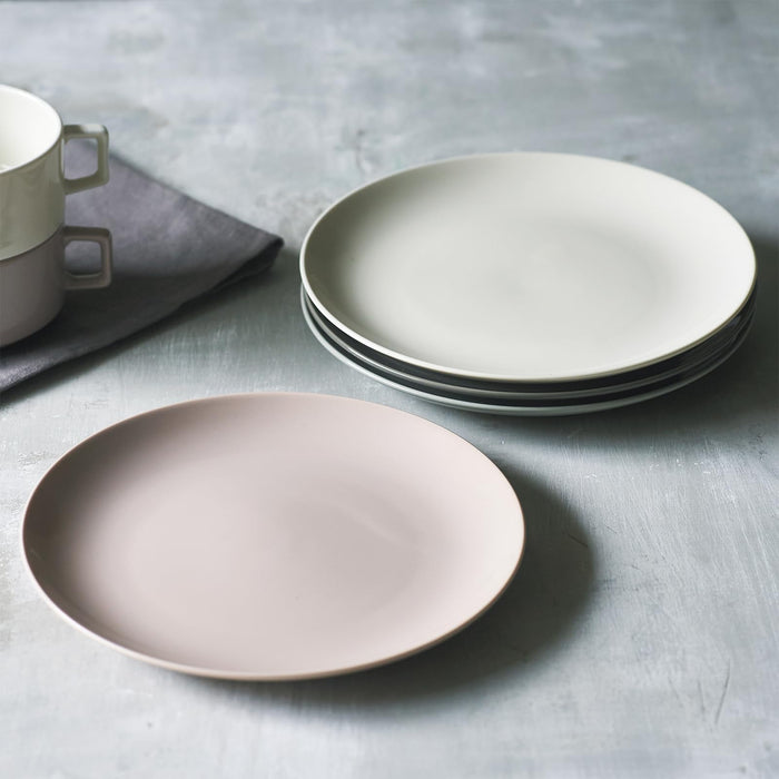 Aito Couleur Ivory Plate 24cm Mino Ware Microwave Dishwasher Safe Japan Made