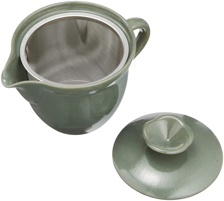Aito Kei 410ml Teapot Moss Seto Ware Dishwasher Microwave Safe Made in Japan