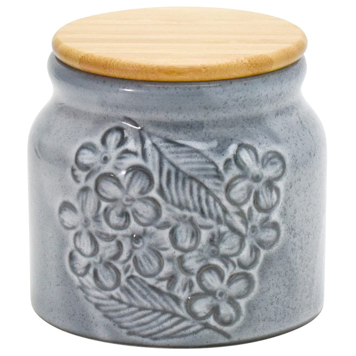 Aito Lien Gray Mino Ware Canister Storage Container with Lid 10cm