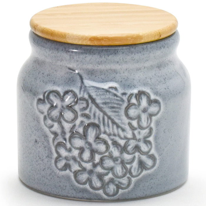 Aito Lien Gray Mino Ware Canister Storage Container with Lid 10cm