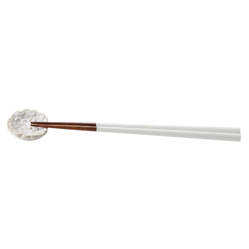 Aito Lien Chopsticks Rest Set Wakasa Paint 22.5cm Dishwasher Safe White Japan 267911-Kiichin - The #1 Place for Japanese Goods in Your Hand!