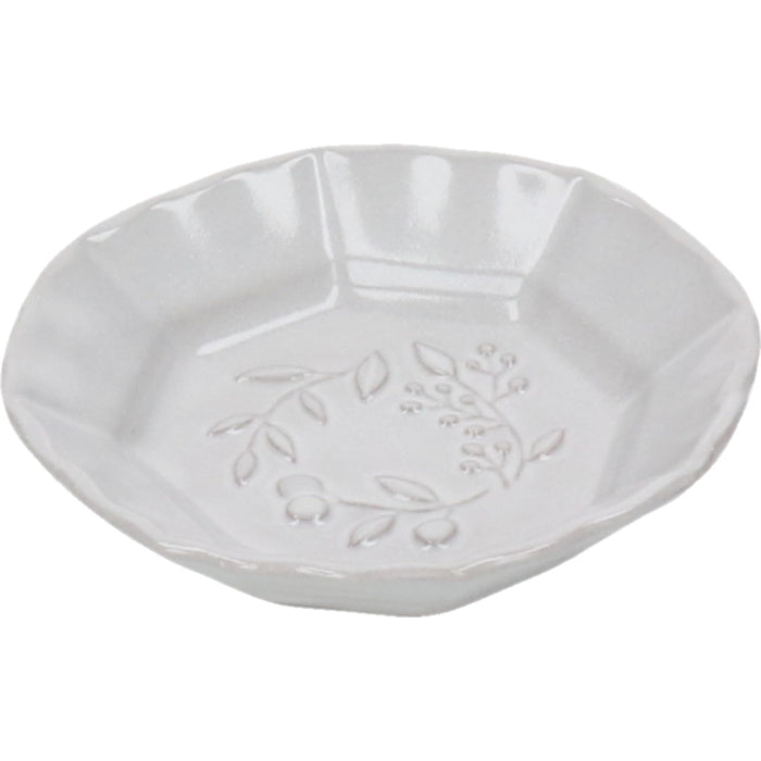 Aito Olive Plate Seto Ware 8cm White Microwave Dishwasher Safe Made in Japan