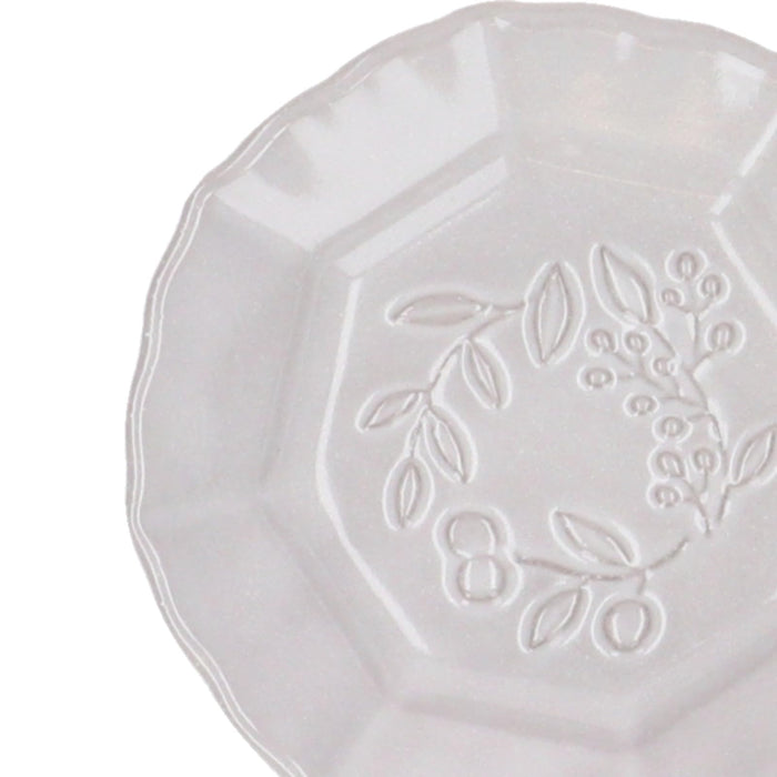 Aito Olive Plate Seto Ware 8cm White Microwave Dishwasher Safe Made in Japan