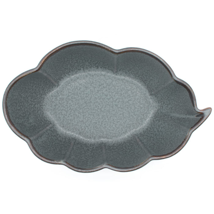 Aito Seisakusho Sui Cloud-Shaped Mino Ware Bowl Sky Blue Gray 14x9x5cm