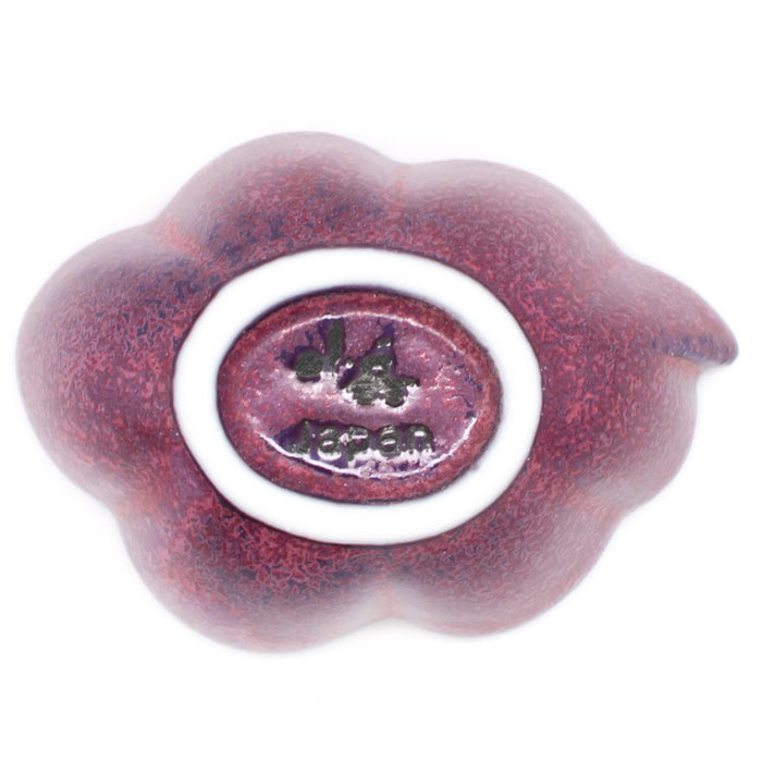 Aito Sui Purple Mino Ware Soy Sauce Dish 6.5cm Dishwasher & Microwave Safe