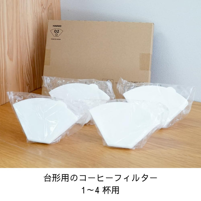Hario Trapezoidal Coffee Filters 1-4 Cups 160 Sheets FSC Certified Japan Made