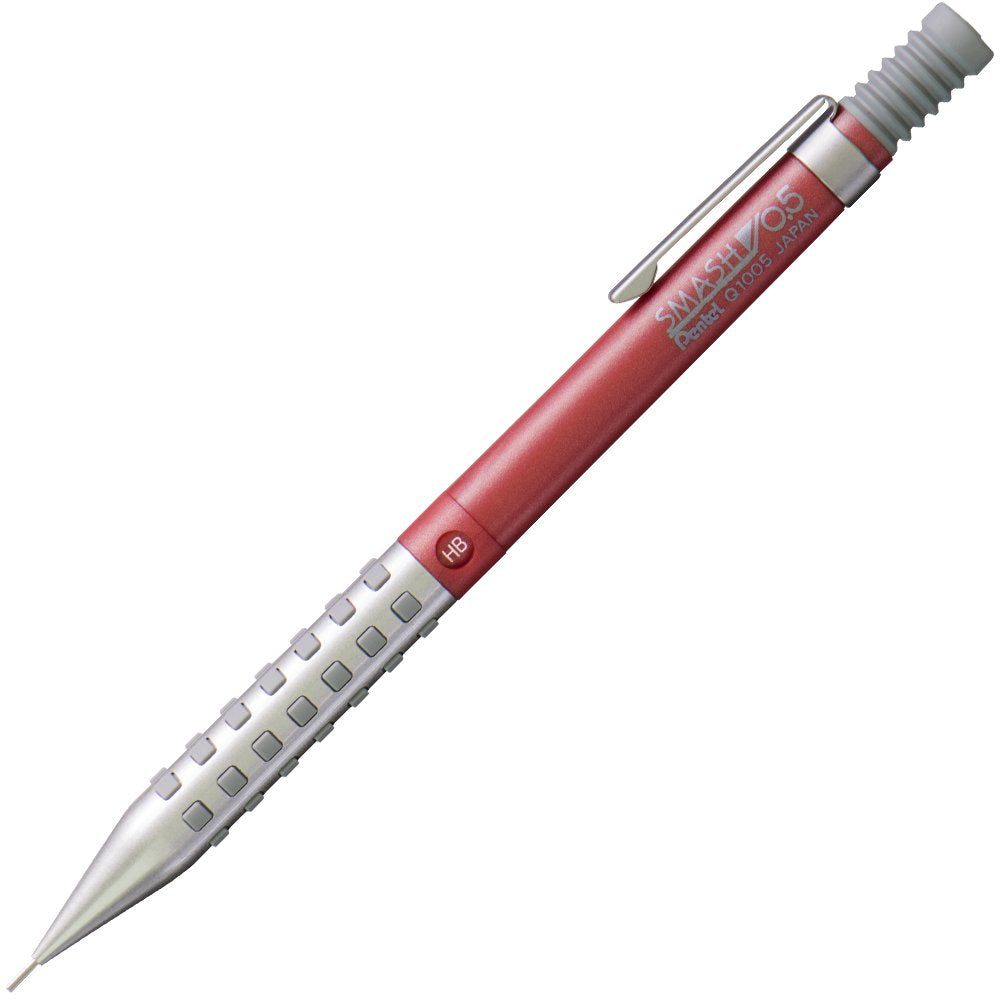 Pentel Smash 0.5mm Mechanical Pencil - Exclusive Amazon Red Metal Edit