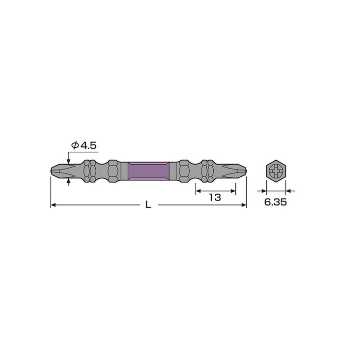 Anex Black Dragon Double Headed Slim Anex +2x150 Set of 2 Abrs-2150 Tool