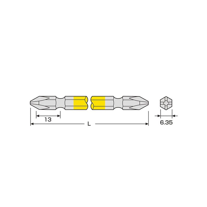 Anex Double Head +2X130 Set of 5 Color Bit Annex Tool by Anex