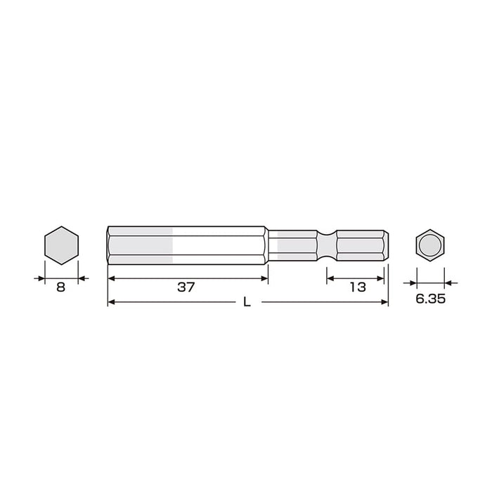 Anex 8mm Single Head Color Bit Hexagonal Wrench ACHX-8065