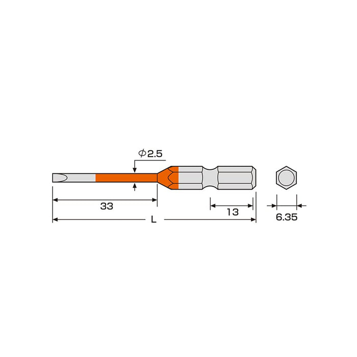 Anex 彩色钻头阶梯式 -2.5Mmx65 工具套装 2 件 Acmm-2565