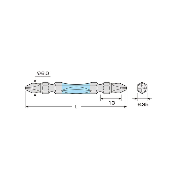 Anex 双头扭力钻头套装 +2x110 彩色 Actp-2110 2 件套